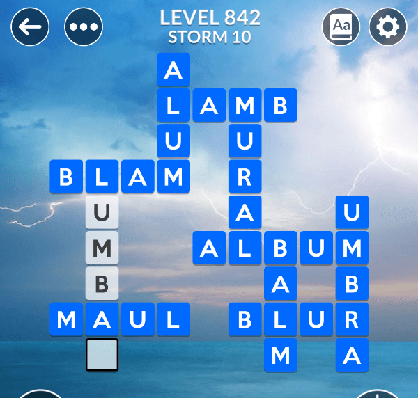 Wordscapes level 842