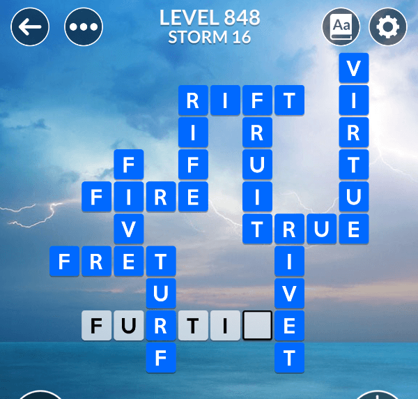 Wordscapes level 848
