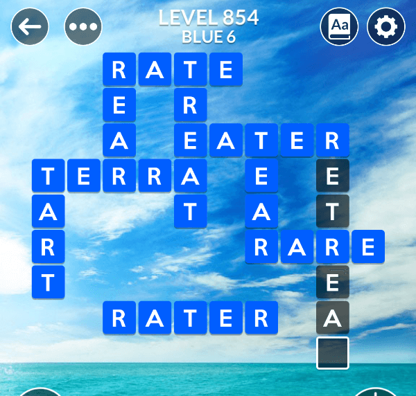 Wordscapes level 854