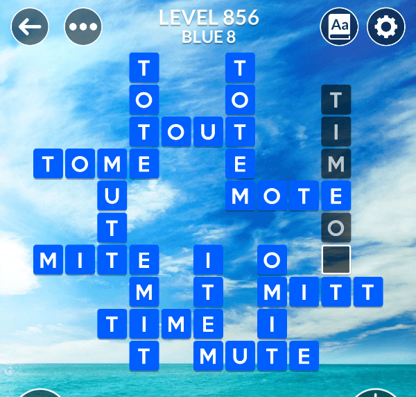Wordscapes level 856