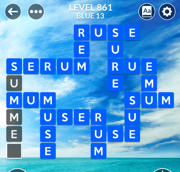 Wordscapes level 861