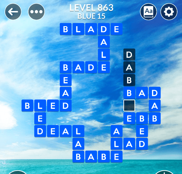Wordscapes level 863
