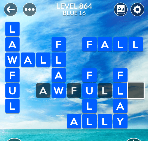 Wordscapes level 864