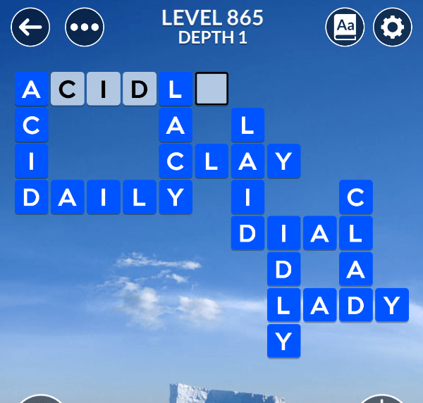 Wordscapes level 865