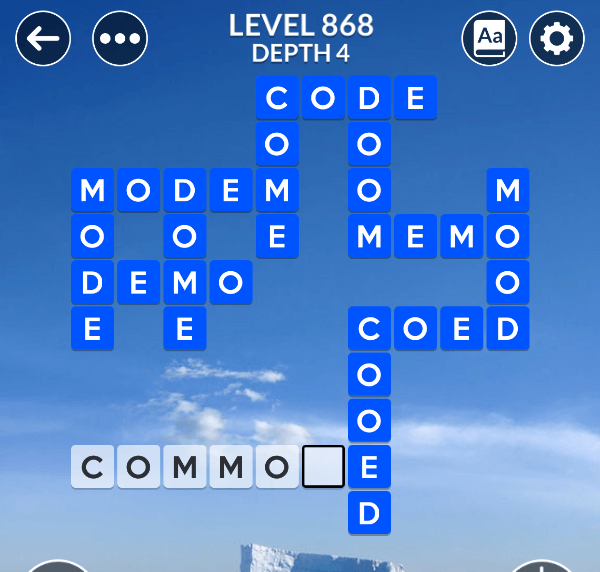 Wordscapes level 868