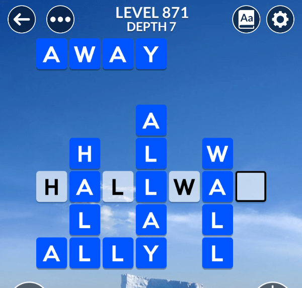 Wordscapes level 871