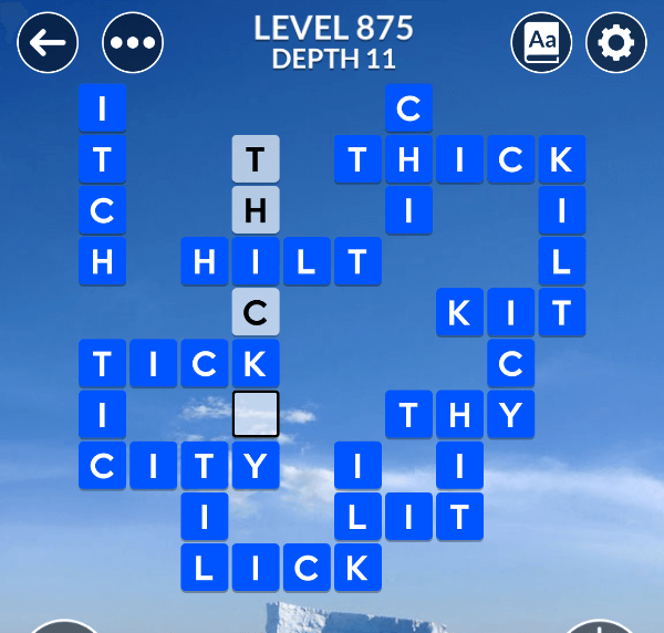 Wordscapes level 875