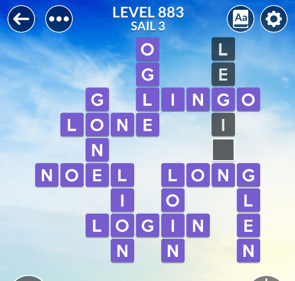 Wordscapes level 883