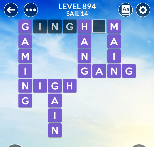 Wordscapes level 894