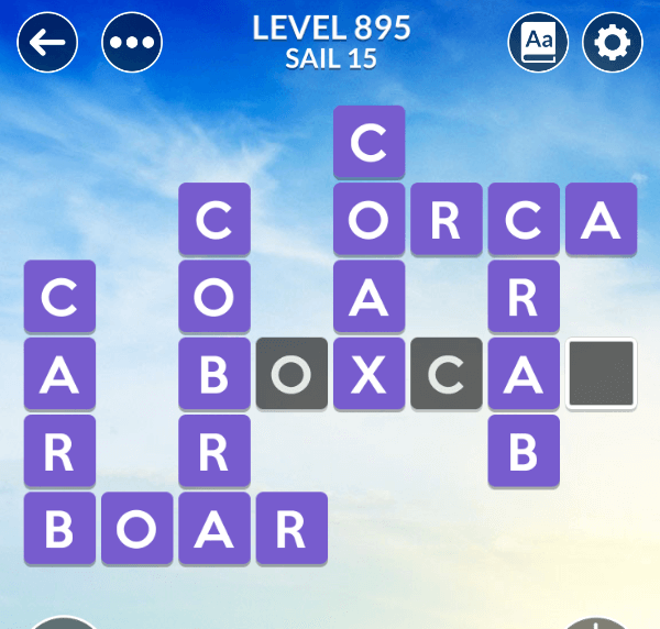 Wordscapes level 895