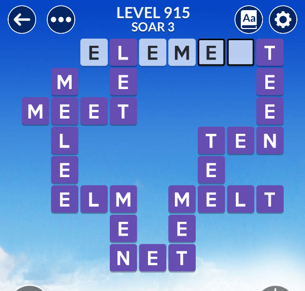 Wordscapes level 915
