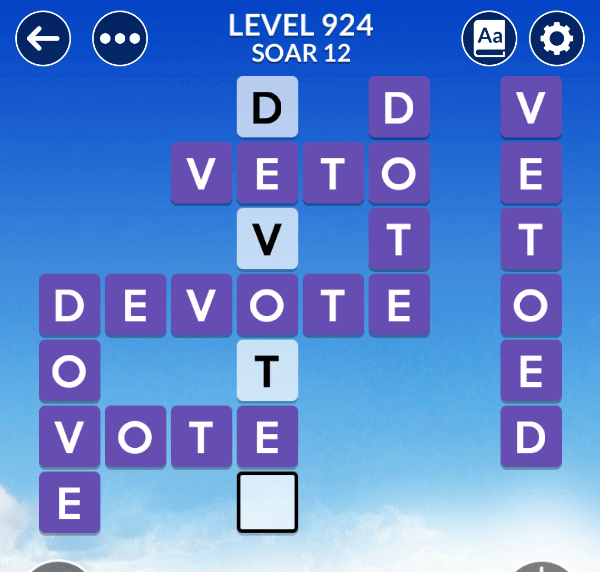 Wordscapes level 924