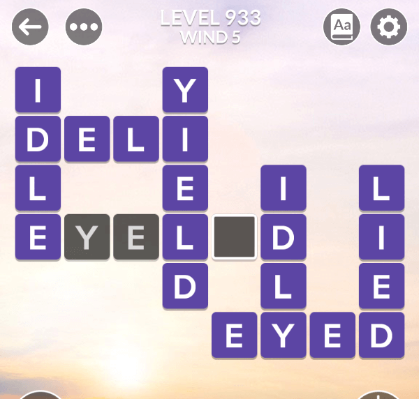 Wordscapes level 933