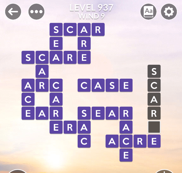 Wordscapes level 937