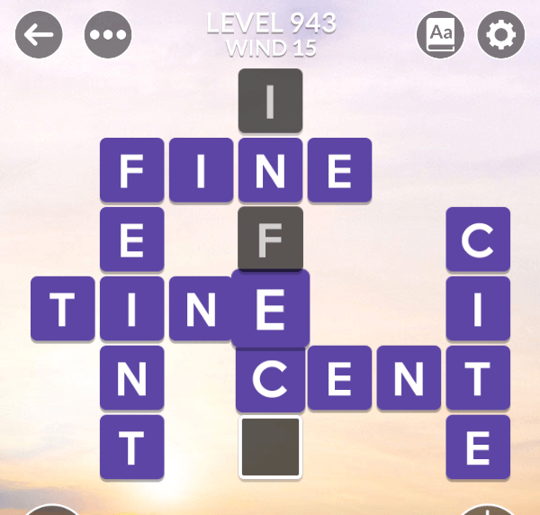 Wordscapes level 943