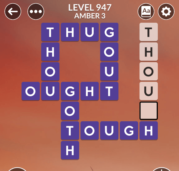Wordscapes level 947