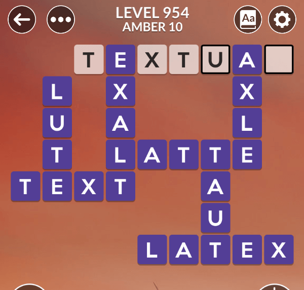 Wordscapes level 954
