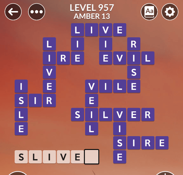 Wordscapes level 957