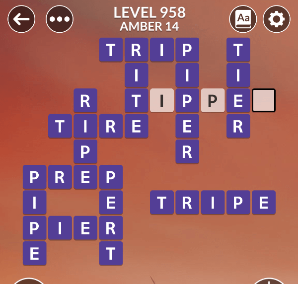 Wordscapes level 958