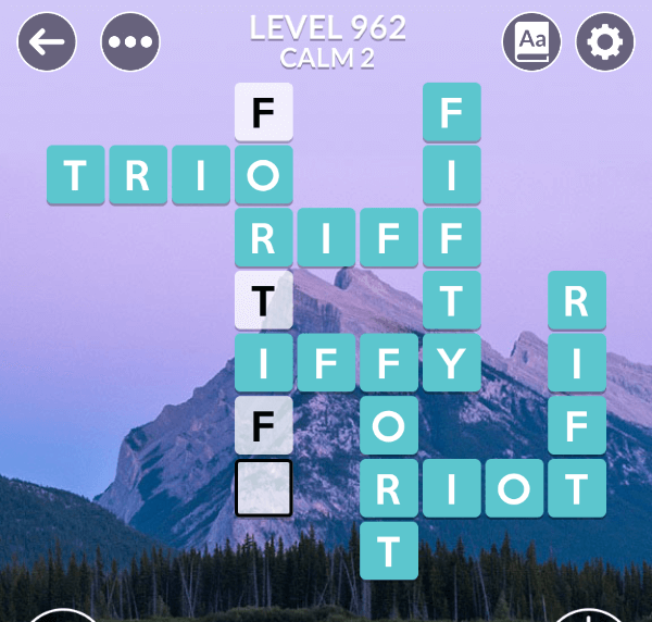 Wordscapes level 962