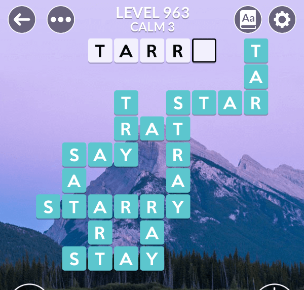 Wordscapes level 963