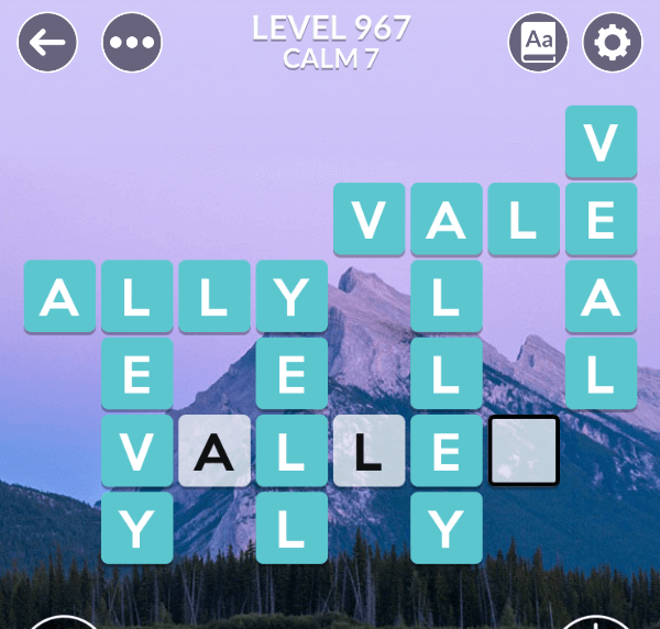 Wordscapes level 967