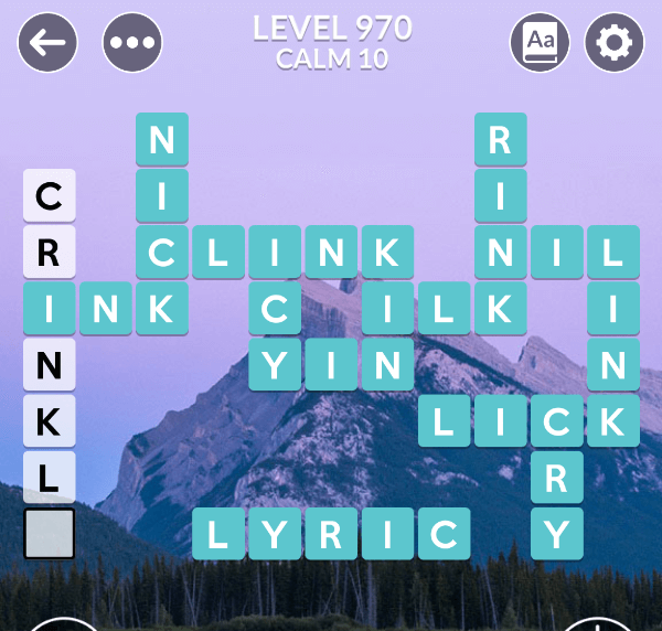 Wordscapes level 970