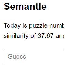 Semantle answer today June 3, 2025